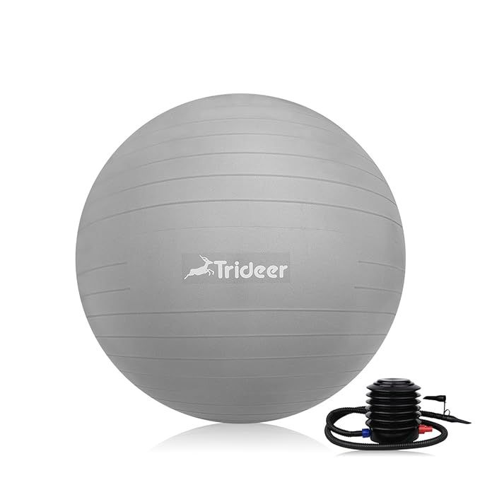 Trideer Exercise Ball (45-85cm) EXTRA THICK Yoga Ball Chair, Anti-Burst Heavy Duty Stability Ball Su | Amazon (US)