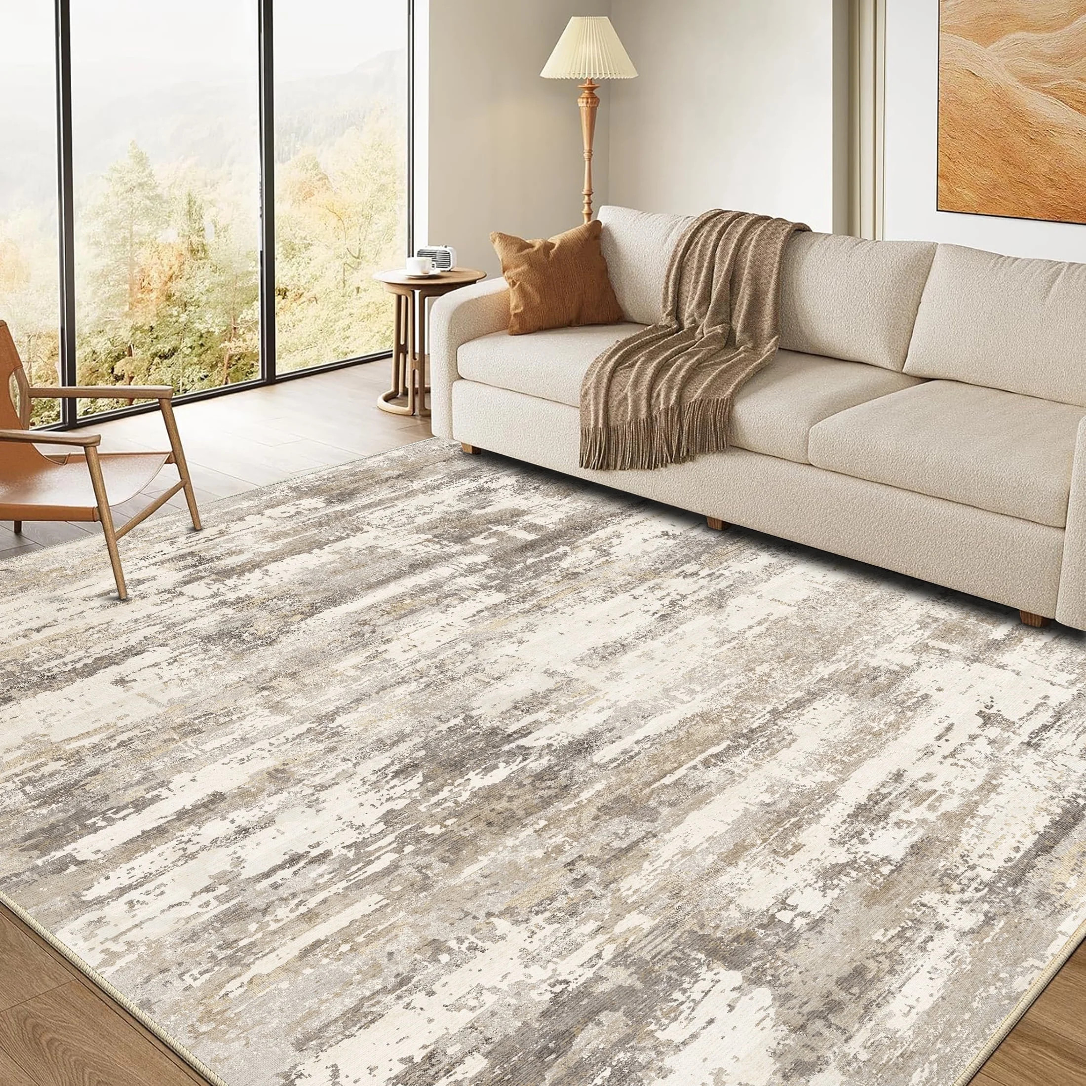 BERTHMEER 8'x10' Area Rugs for Living Room Large Abstract Bedroom Dining Room Machine Washable No... | Walmart (US)