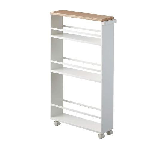 Tower Slim Rolling Storage Cart with Handle | Pottery Barn (US)