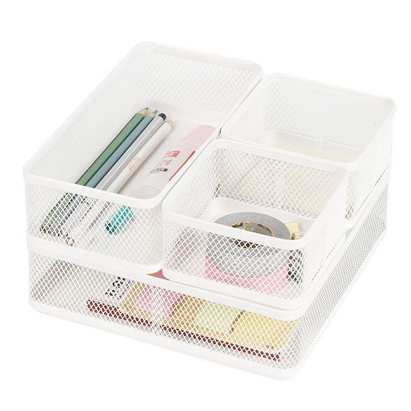 Mesh Desk Organizer White - Made By Design&#8482; | Target