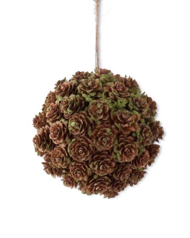 Mini Pinecone & Moss Ball Ornament | TREEHOUSE ON MAIN