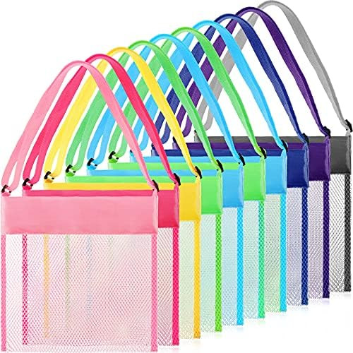 Frienda 15 Pack Mesh Beach Tote Bag, Seashell Bags, Bag Toys Organizer for Holding Beach Children... | Amazon (US)