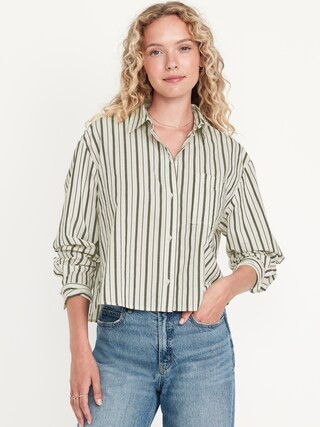 Button-Down Crop Shirt | Old Navy (US)
