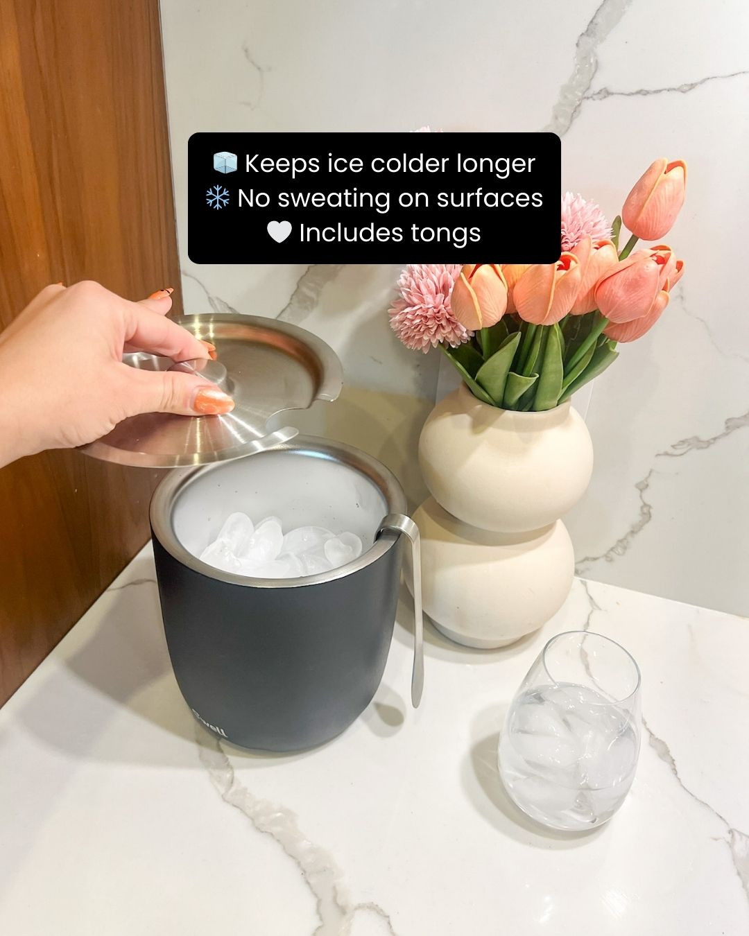 Elevate your hosting game with this sleek ✨ S’well Ice Bucket with Tongs 🧊🥂—perfect for keeping your drinks chilled in style! The double-walled insulation keeps ice colder longer while the chic design adds a luxe touch to any gathering 🍾💫. Whether it’s date night or a party with friends, this is the kind of upgrade your bar setup deserves 💖🍸. Trust me, your guests will notice 👀✨

#entertainingessentials #homebar #hostesswiththemostess #drinkinstyle #icebucket #barcartdecor #partyready #homeentertaining #kitchenfinds #ltkhome #modernhome #chicdecor #hostingideas #entertainathome #barware #luxeliving #homeupgrade #partyessentials #drinkware #kitchenstyle #gatheringgoals #aestheticliving #homeinspo #stylishhome #ltkfinds 

 