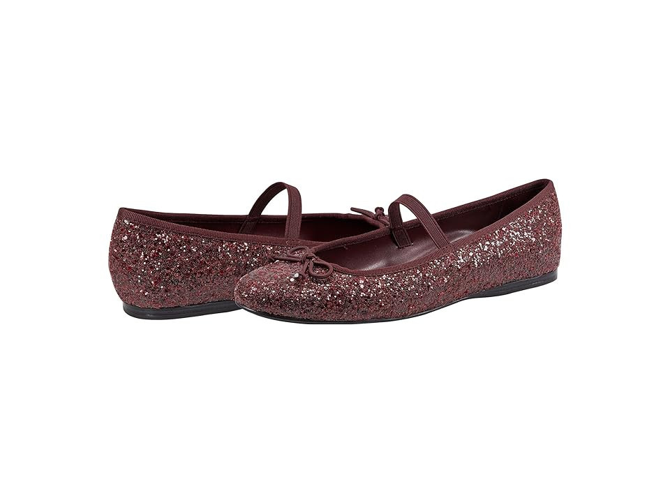 Bandolino Phalon Women's Flat Shoes Dark Red Glitter: 5.5 M | Zappos.com