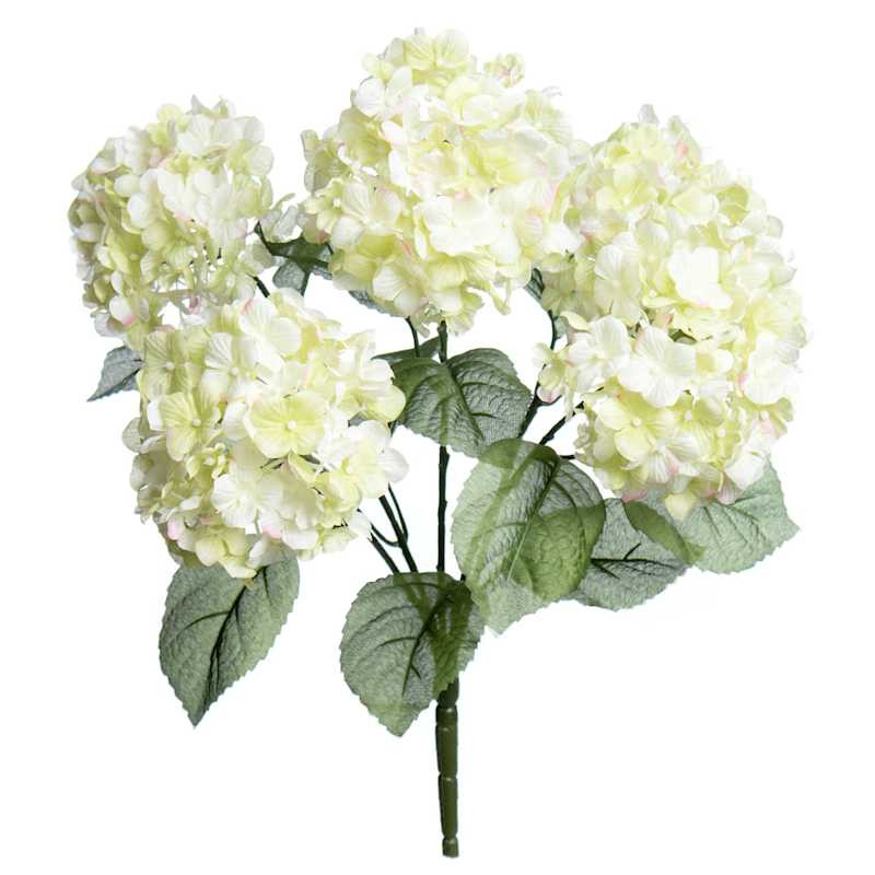 5-Head Yellow Hydrangea Bush, 18" | At Home