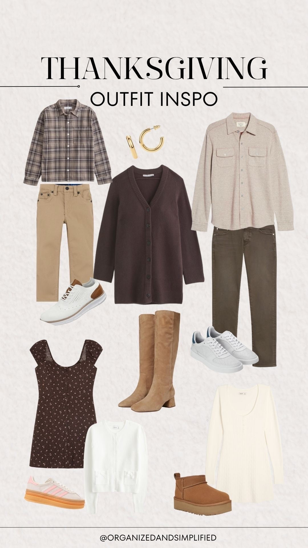 Thanksgiving Family Outfit Inspiration!  Loving the plaid and espresso brown color this season! 

#LTKStyleTip #LTKHoliday #LTKSeasonal