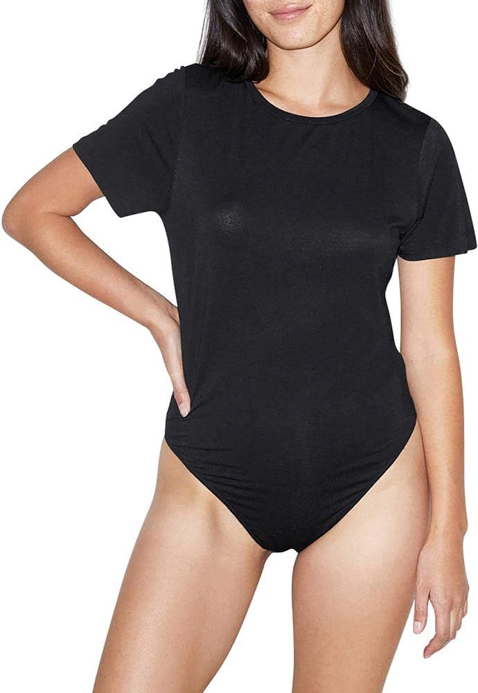 Women's Mix Modal Short Sleeve T-Shirt Bodysuit | Amazon (US)