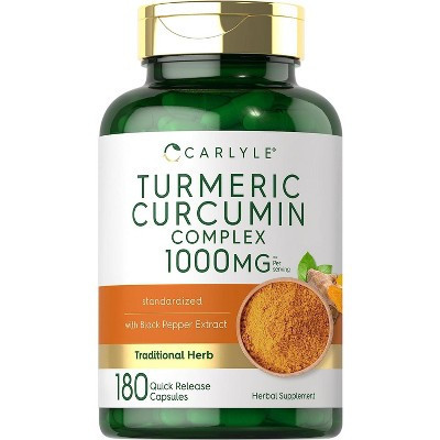 Carlyle Turmeric Curcumin Complex 1000mg | 180 Capsules | Target
