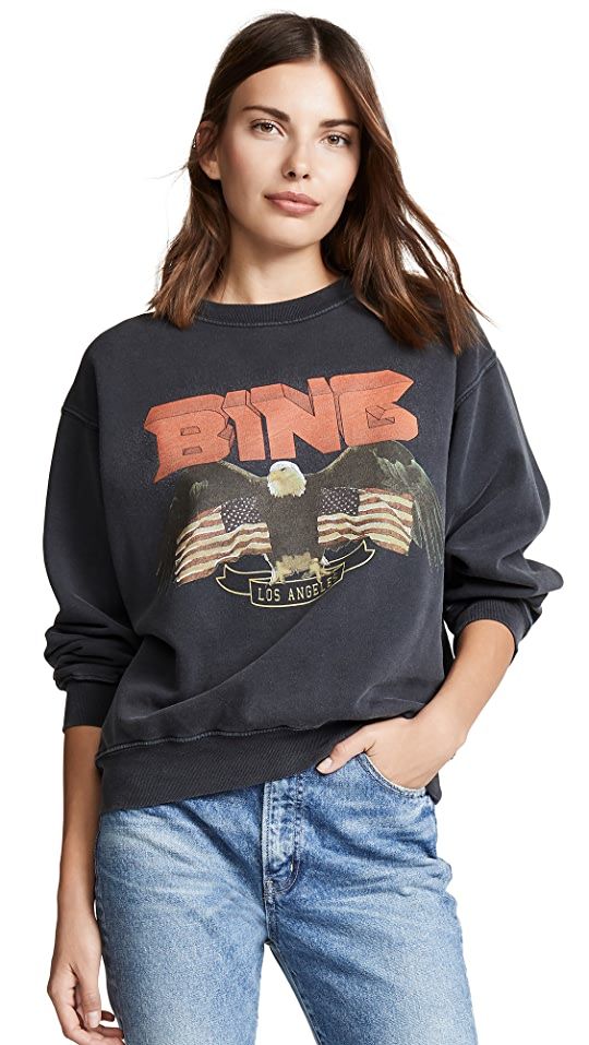 ANINE BING Vintage Bing Sweatshirt | SHOPBOP | Shopbop
