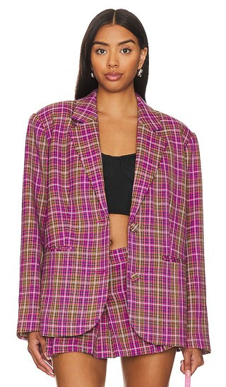 Heather Blazer in Houndstooth Multi | Revolve Clothing (Global)