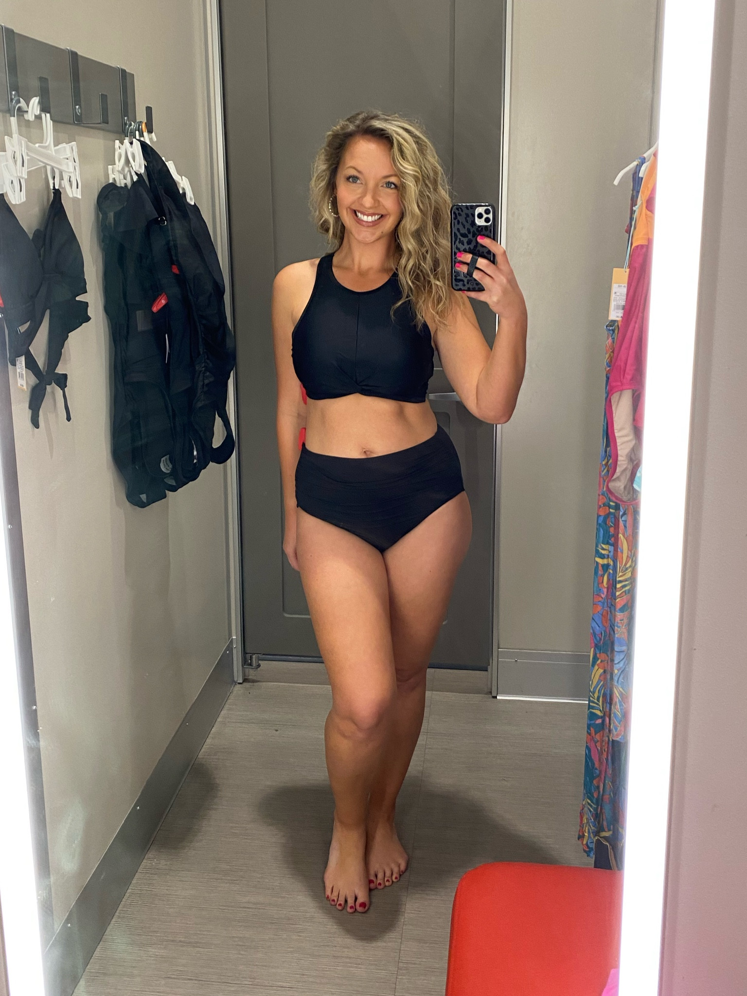 Target Midsize Two Piece Mom Friendly Swimsuit, wearing size Medium in both! I am size 8, 155 lbs, 5’5” and 34DD! target style, spring break, Target swimsuits, vacation outfits, midsize, curvy, size 8, mom style 

#LTKunder50 #LTKSeasonal #LTKswim