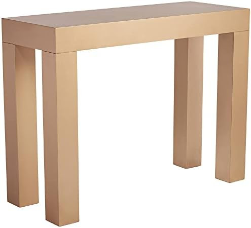 Craig Modern Minimalist Wood Rectangular Console Table 42" x 16" Gold for Living Room Bedroom Bedsid | Amazon (US)
