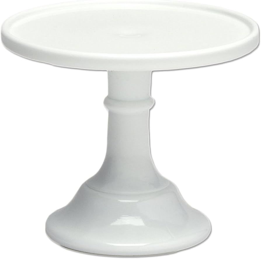 Milk White 6" Glass Cake Stand - By Mosser Glass | Amazon (US)