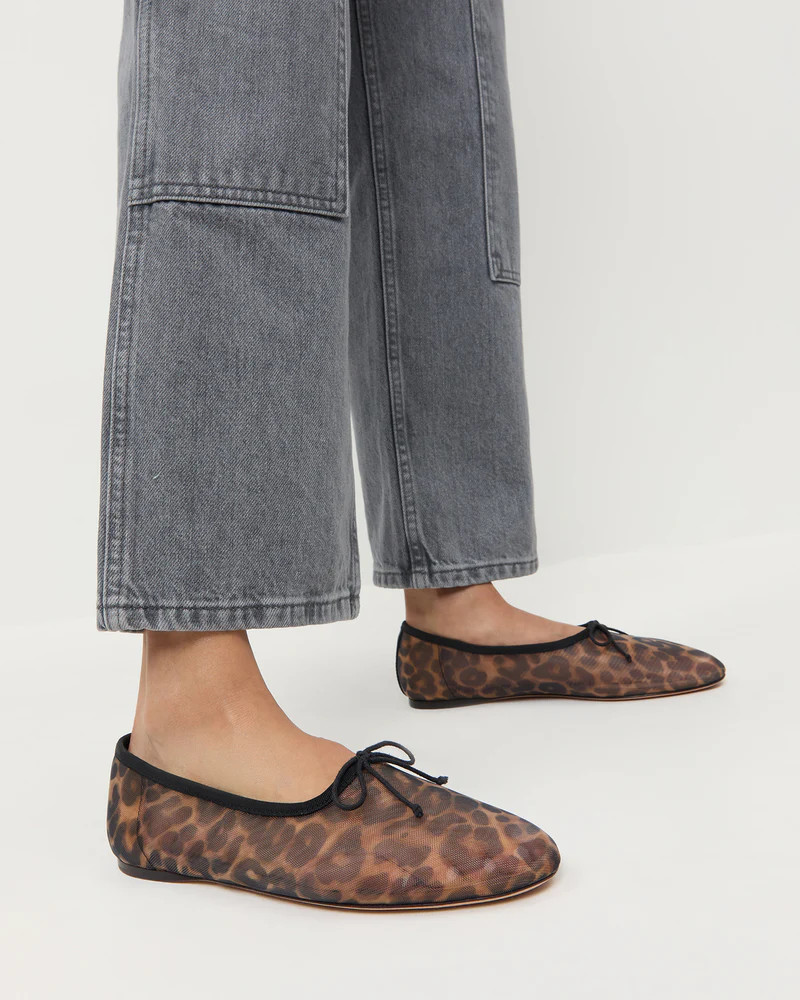 Landon Leopard Mesh Ballet Flat | Loeffler Randall