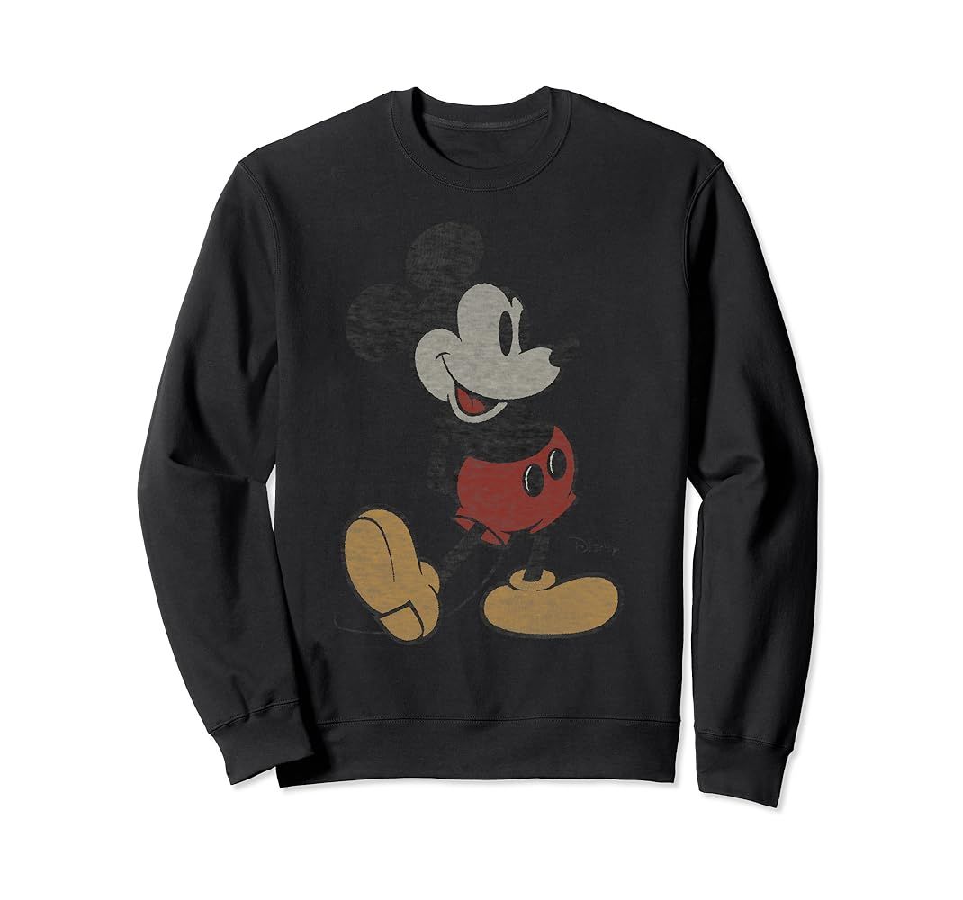 Disney Classic Mickey Mouse Long Sleeve Sweatshirt | Amazon (US)