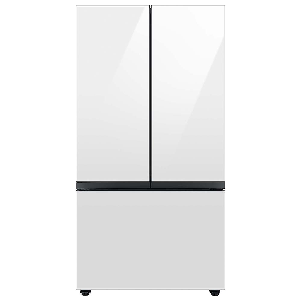Samsung BESPOKE 30 cu. ft. 3-Door French Door Smart Refrigerator with Beverage Center White Glass... | Best Buy U.S.