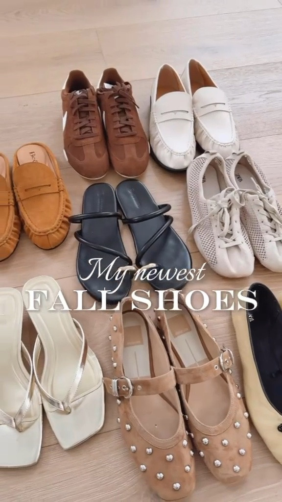 My newest fall shoes 🤎🍂
Ballet flats 
Sneakers 
Loafers 
Mule
Heels
Sandals
Fall outfits women

#LTKOver40 #LTKootd