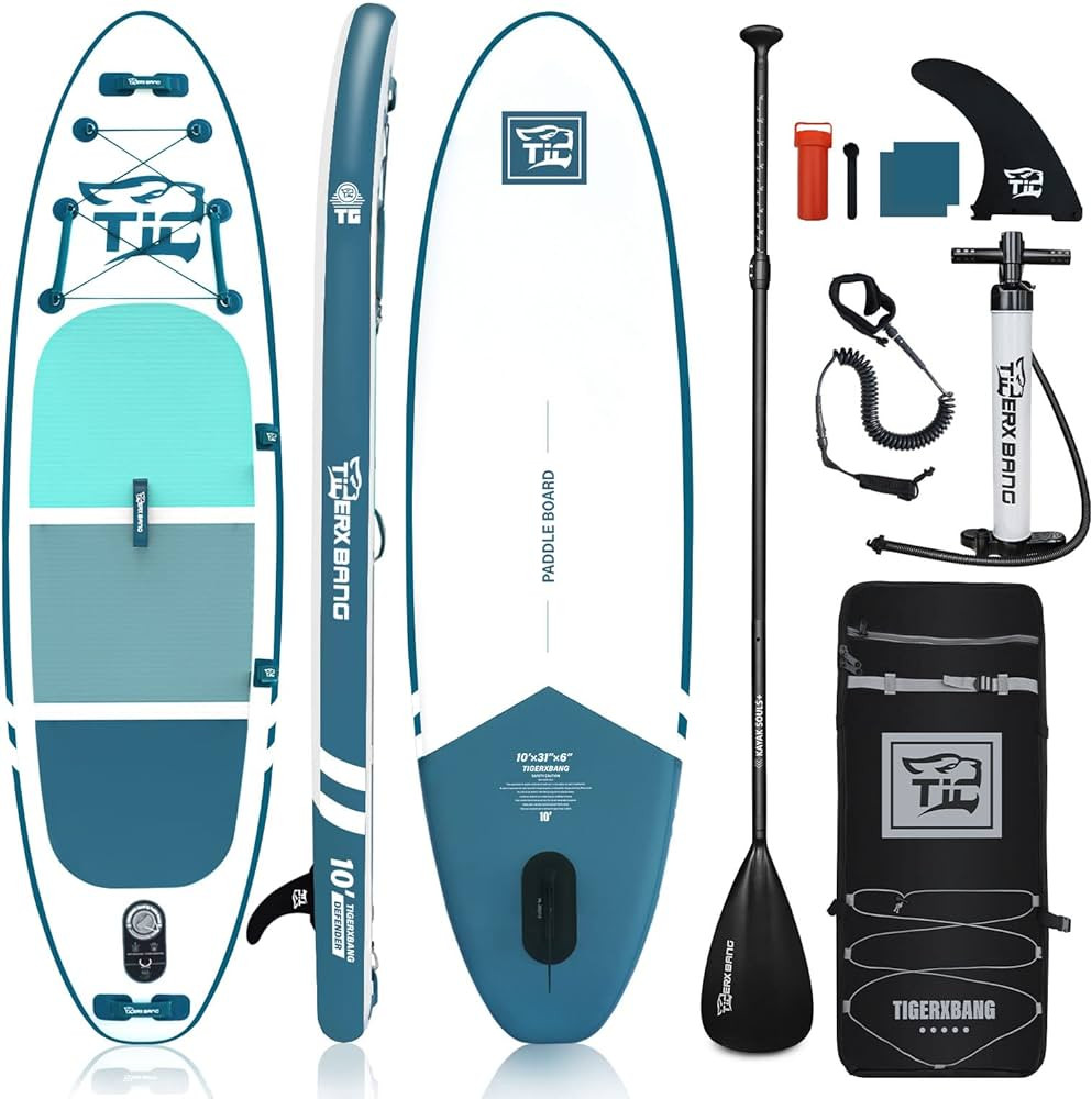Inflatable Paddle Board with Premium SUP Board Accessories, Allround Paddle Boards for Adults/Kid... | Amazon (US)