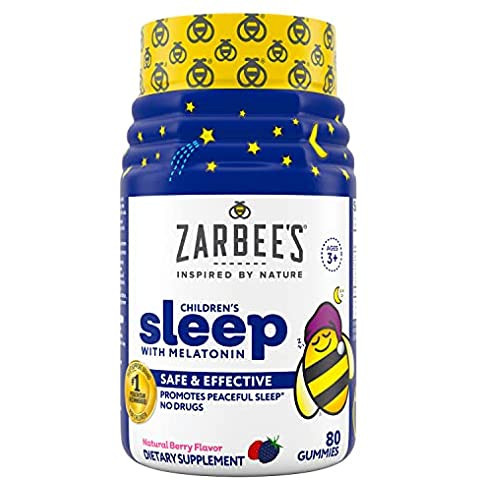 Zarbee's Kids 1mg Melatonin Gummy, Drug-Free & Effective Sleep Supplement for Children Ages 3 and... | Amazon (US)