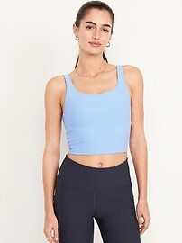 Light Support PowerSoft Longline Sports Bra | Old Navy (US)