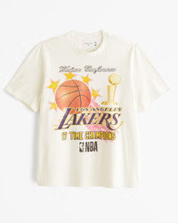 Los Angeles Lakers Vintage-Inspired Graphic Tee | Abercrombie & Fitch (US)