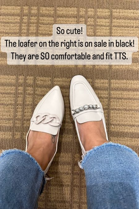 Both of these loafers are so cute! I ended up getting the shoes on the right. I found them on sale in black! 

#LTKsalealert #LTKshoecrush #LTKworkwear