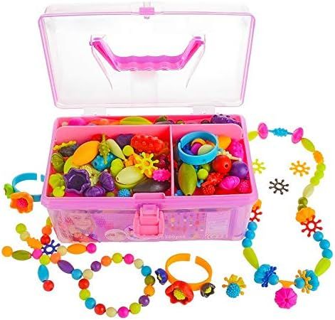 Gili Pop Beads, Jewelry Making Kit for 4, 5, 6, 7 Year Old Little Girls, Arts and Crafts Toys for... | Amazon (US)