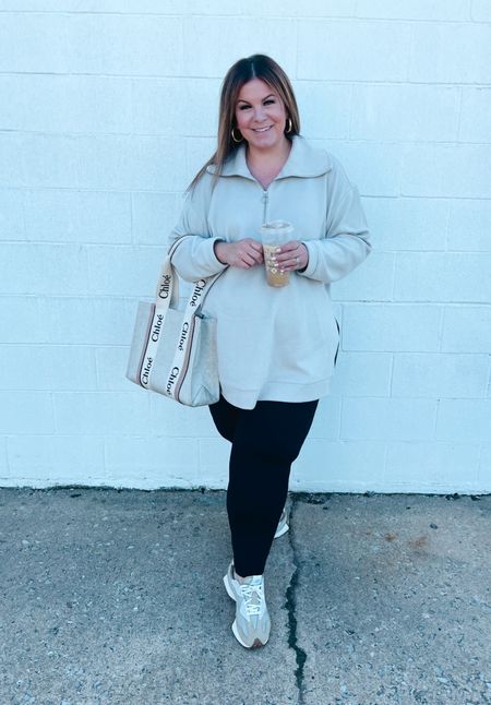 An oversized sweater tunic and black leggings is the perfect chic and casual plus size winter outfit idea! Perfect for a coffee date, running errands or as loungewear!
4/23

#LTKplussize #LTKstyletip #LTKfindsunder100