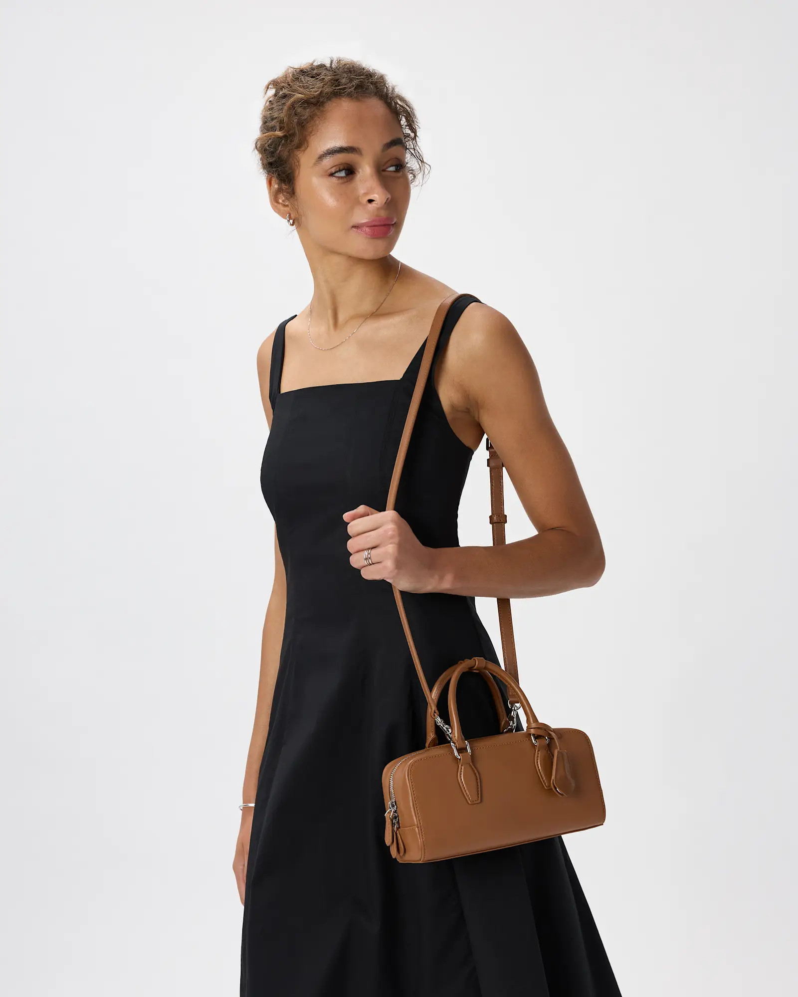 Italian Leather Mini Bowler Crossbody Satchel | Quince
