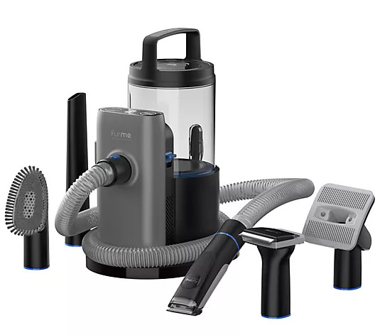 furMe 5-in-1 2L Professional PLUS Pet Grooming Vacuum Set - QVC.com | QVC