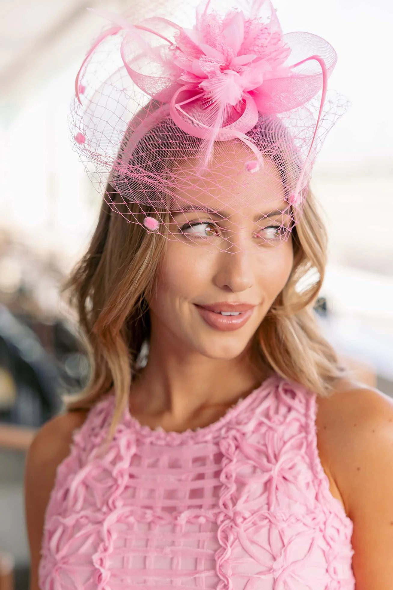 Louisa Fascinator- Pink | Avara