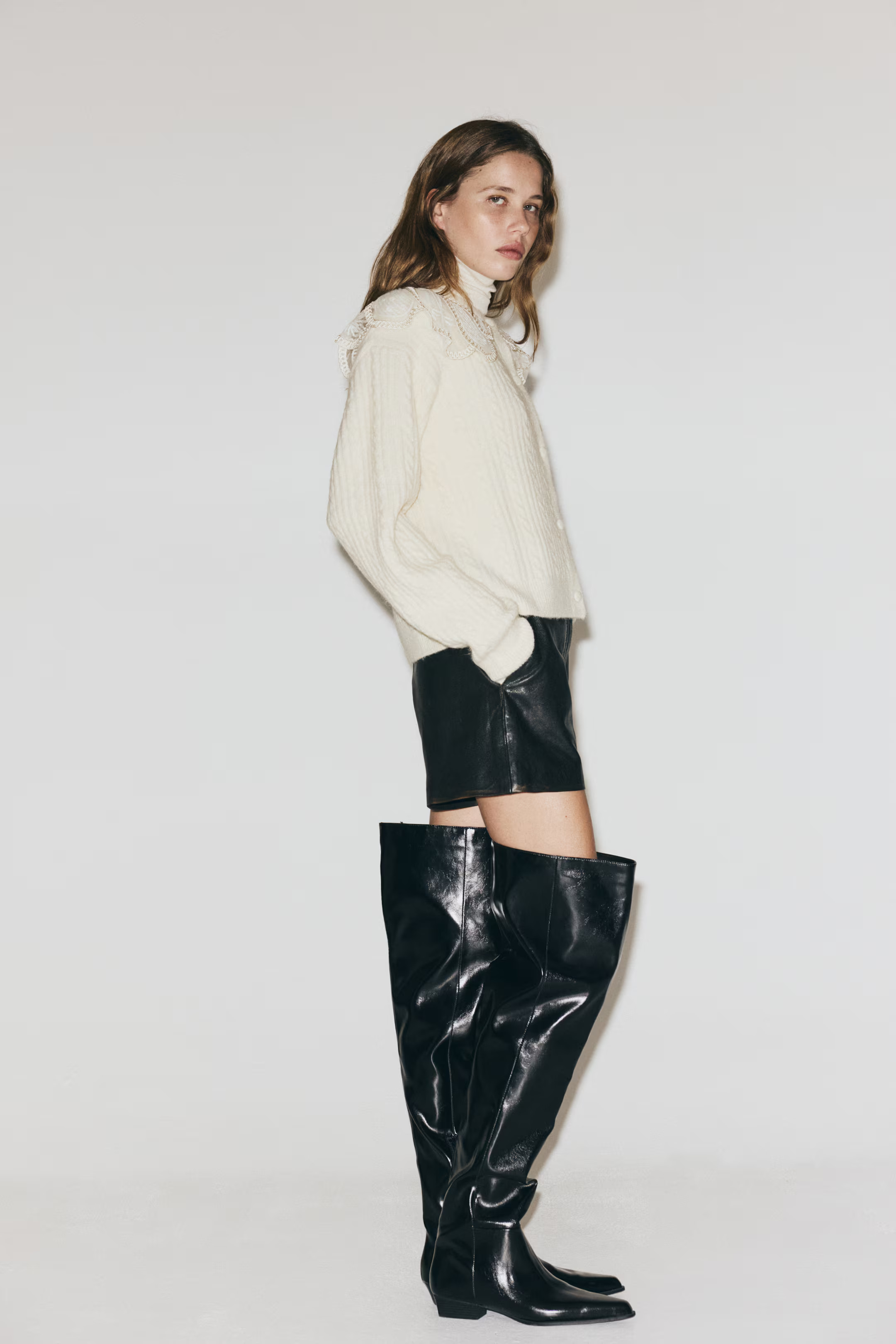 Lace-Collar Cardigan | H&M (US + CA)