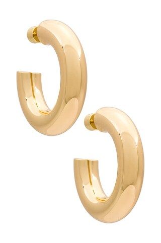 Lili Claspe Sloane Hoops Medium Earrings in Gold from Revolve.com | Revolve Clothing (Global)