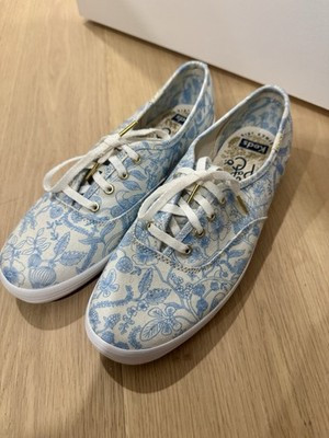 Rifle Paper Co x Keds Avery Blue Floral Print on White Canvas 7.5 Women’s | eBay US