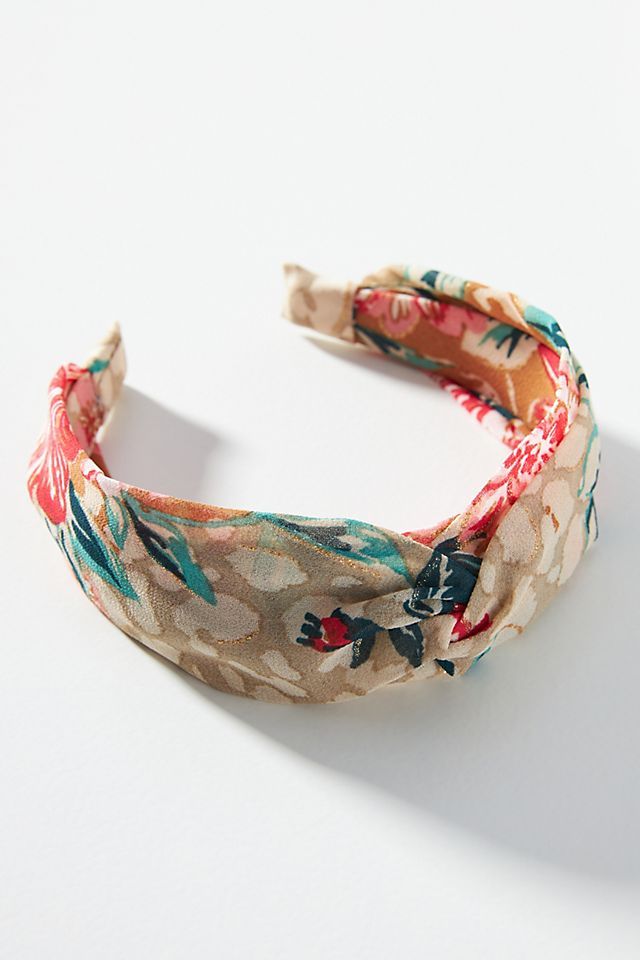 Mixed Floral Knotted Headband | Anthropologie (US)
