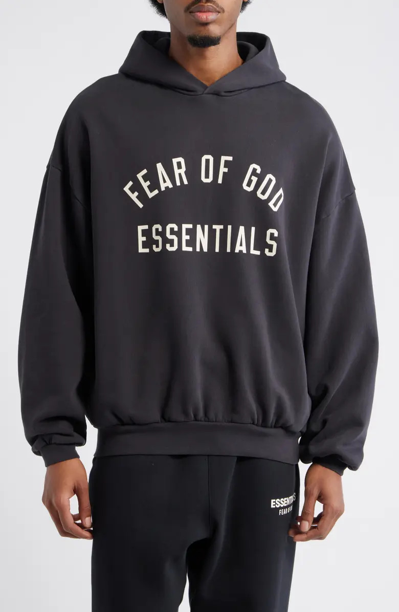 Fear of God Essentials '90s Fit Cotton Logo Hoodie | Nordstrom | Nordstrom