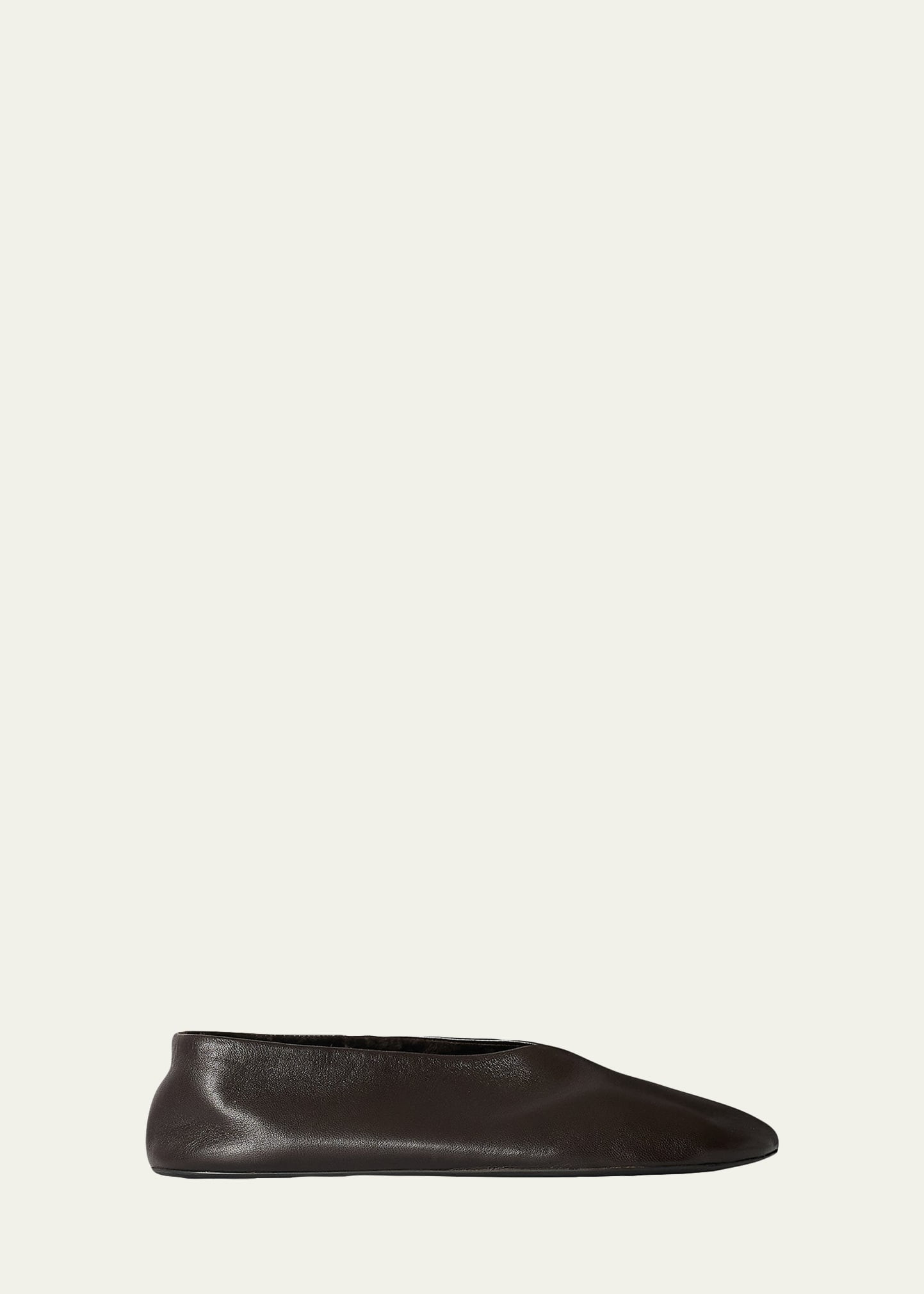 THE ROW Stella Leather Slippers | Bergdorf Goodman