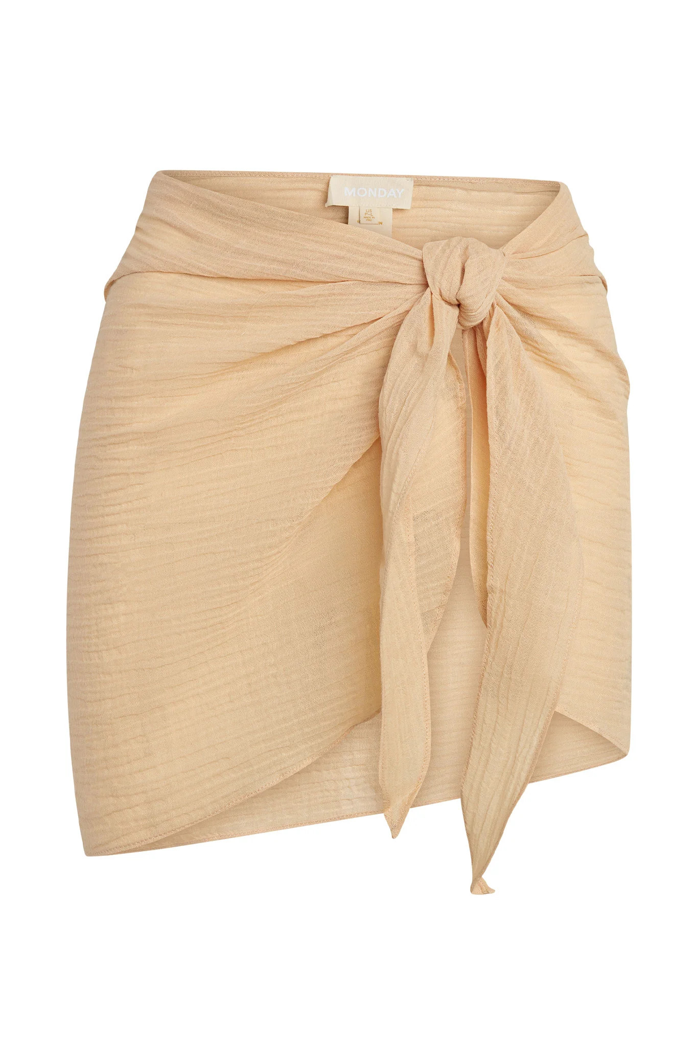 South Beach Sarong - Raffia Crinkle Linen | Monday Swimwear