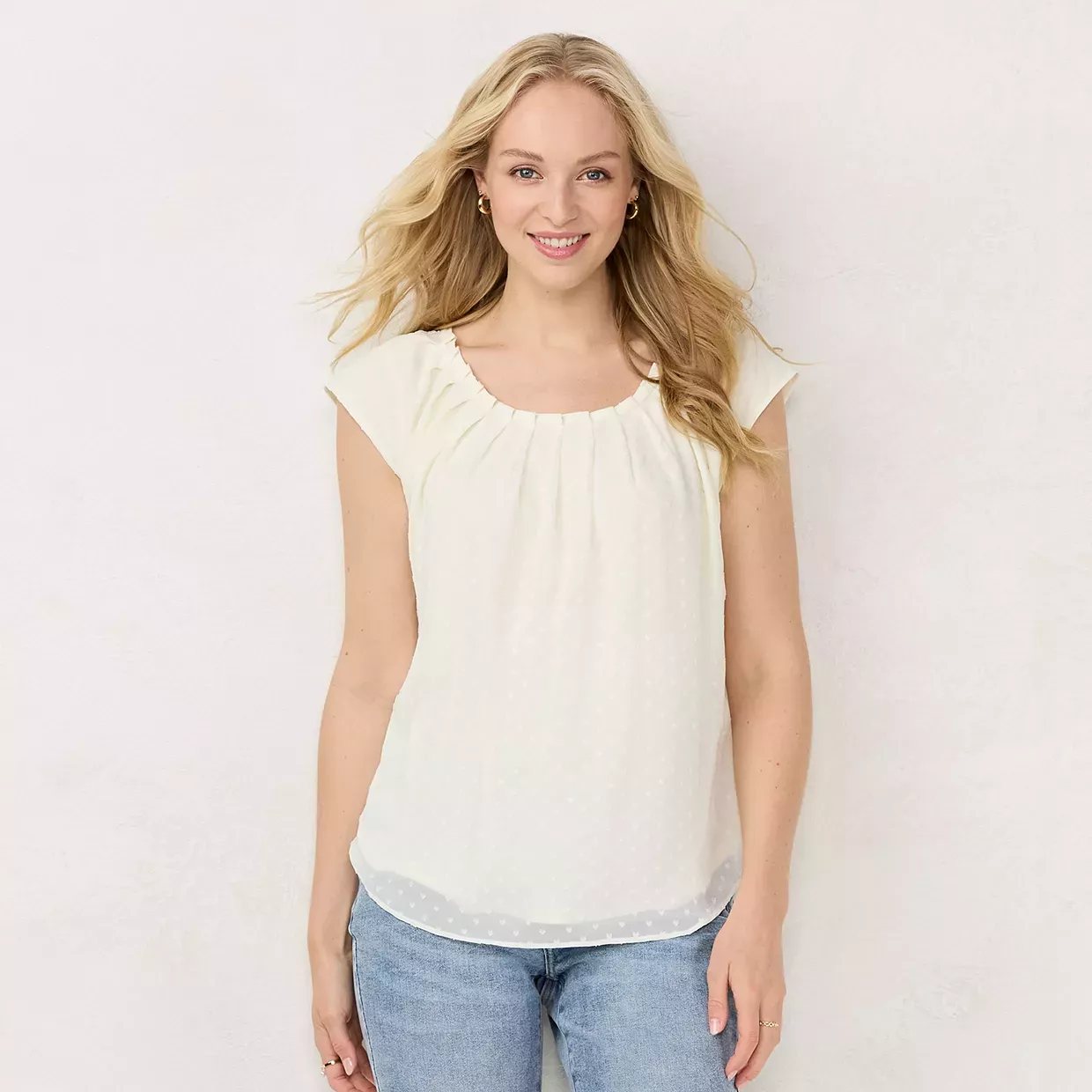 Women's LC Lauren Conrad Pleated Top