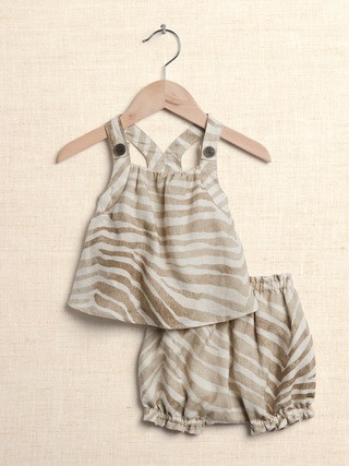 Baby Linen Top & Bubble Shorts Set | Banana Republic (US)