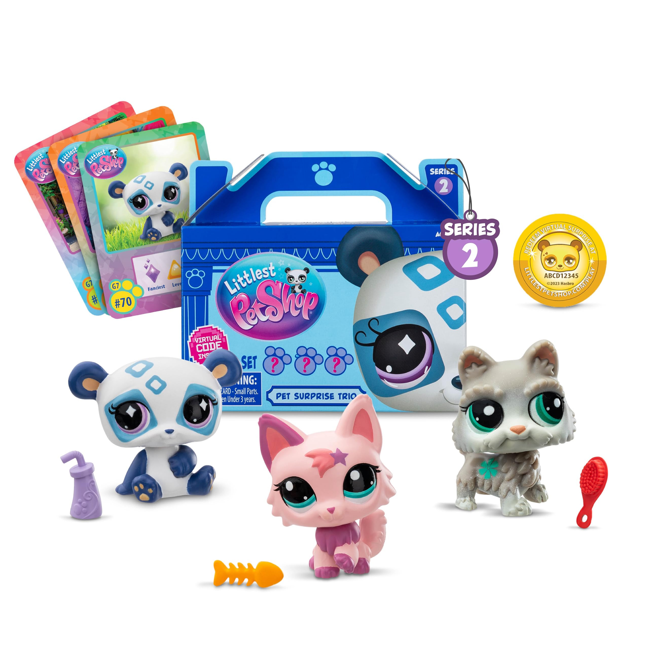 Littlest Pet Shop - Pet Surprise Three Pack - Series 2 - LPS Gen 7, Authentic Mystery Figures, Su... | Amazon (US)