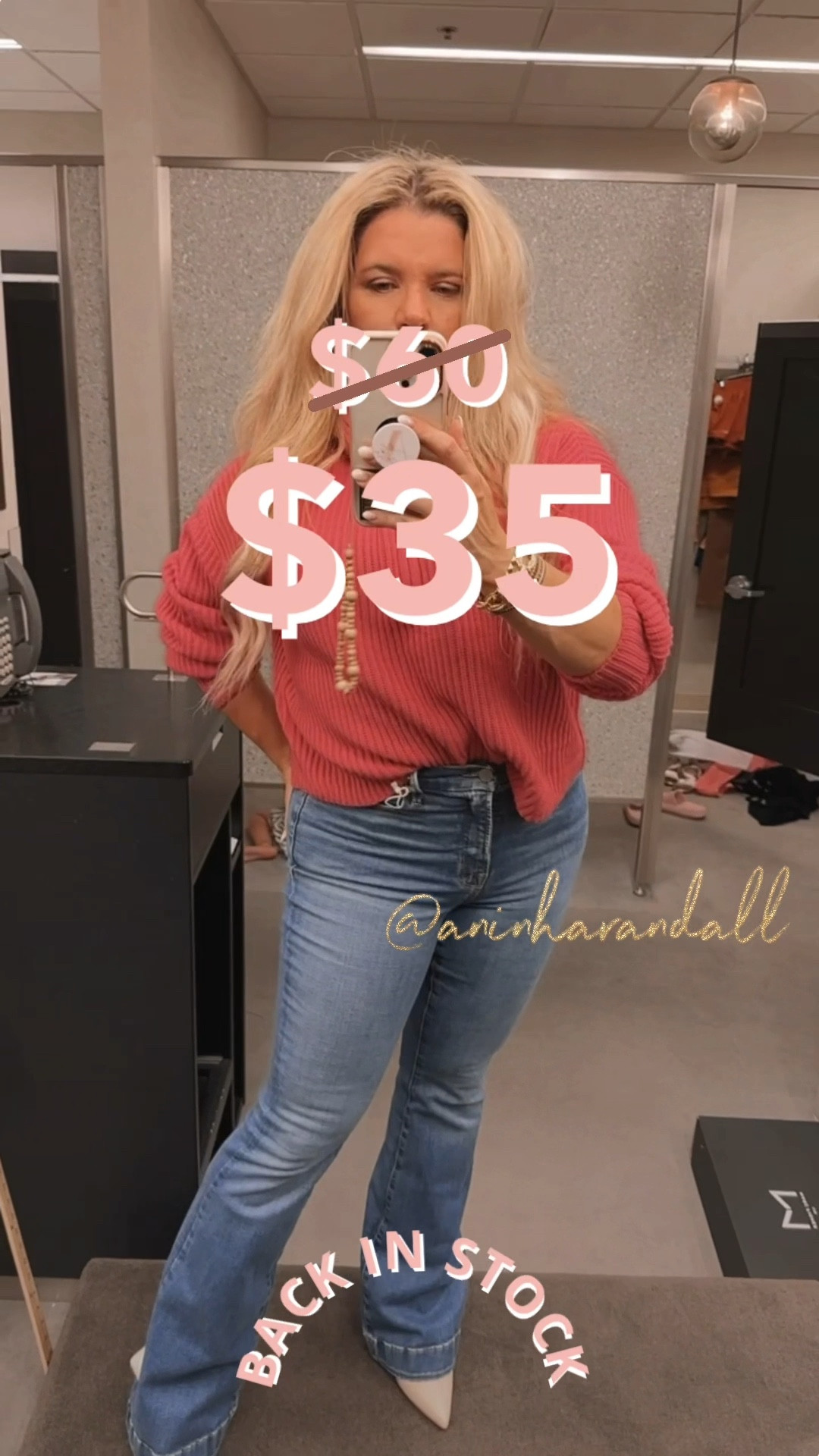 Zip up Barbie Pink Sweater 
Wearing an XS
Flare Jeans - true to size - 4/27

#LTKxNSale #LTKsalealert #LTKFind