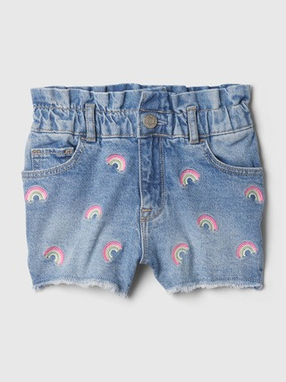 babyGap Just Like Mom Ruffle Denim Shorts | Gap (US)