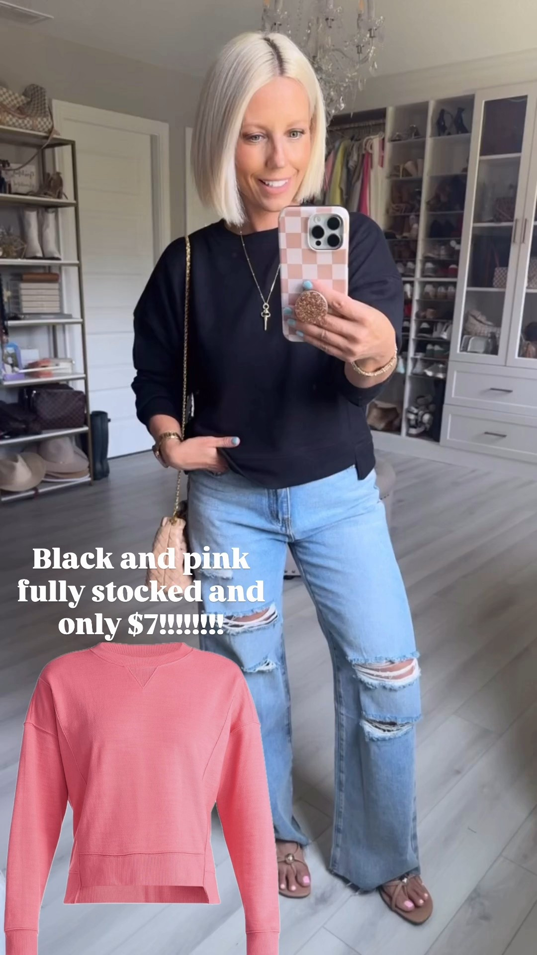 I feel like this video/picture doesn’t do these justice but these tops are sooo nice and only $7 right now!!!
⬇️⬇️⬇️
Wearing medium in both top and jeans!

#LTKSaleAlert #LTKootd #LTKFindsUnder50