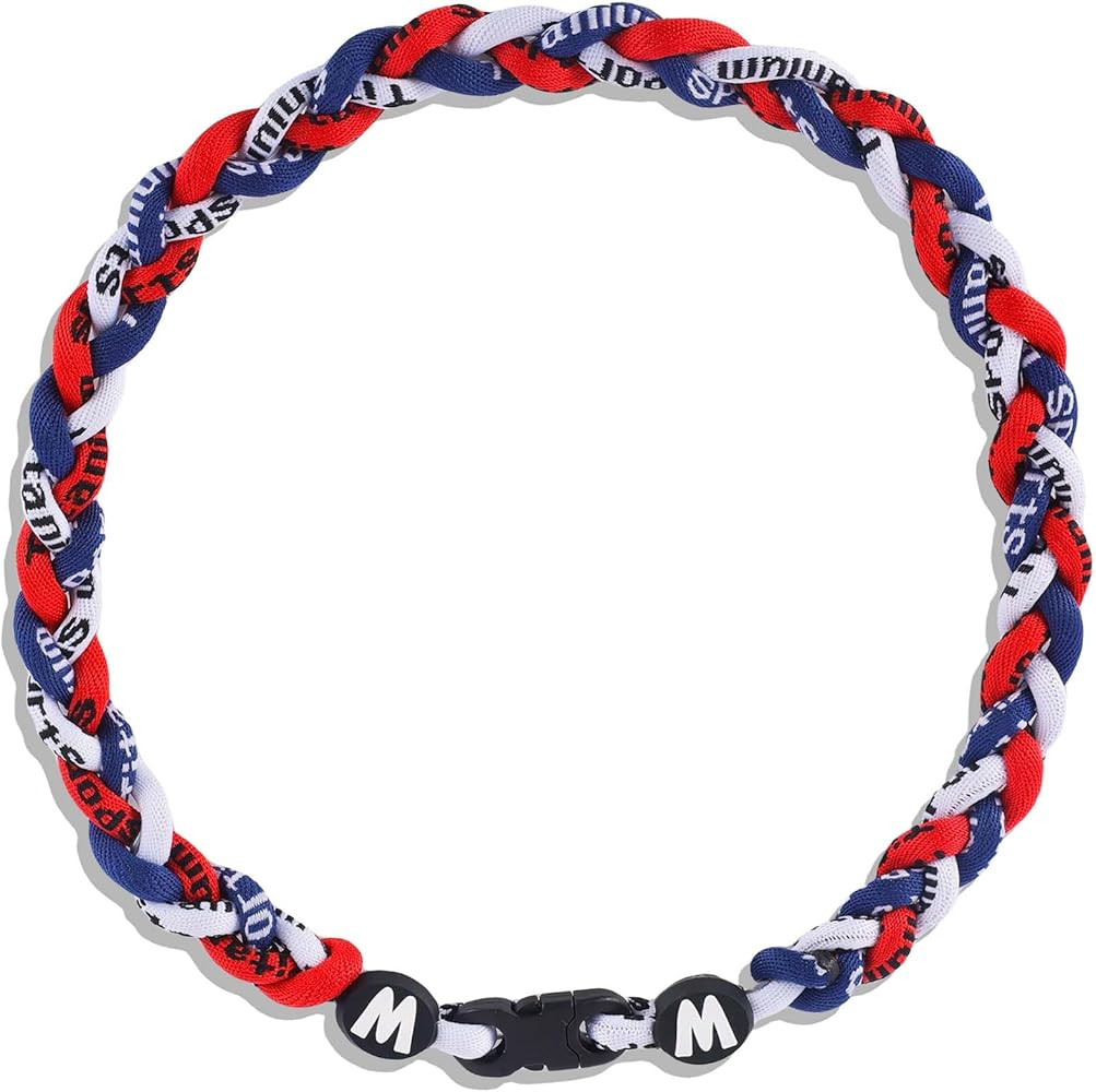 Premium 18inch Baseball Necklace w/Nylon Tri-Braided Rope Tornado Design | Amazon (US)