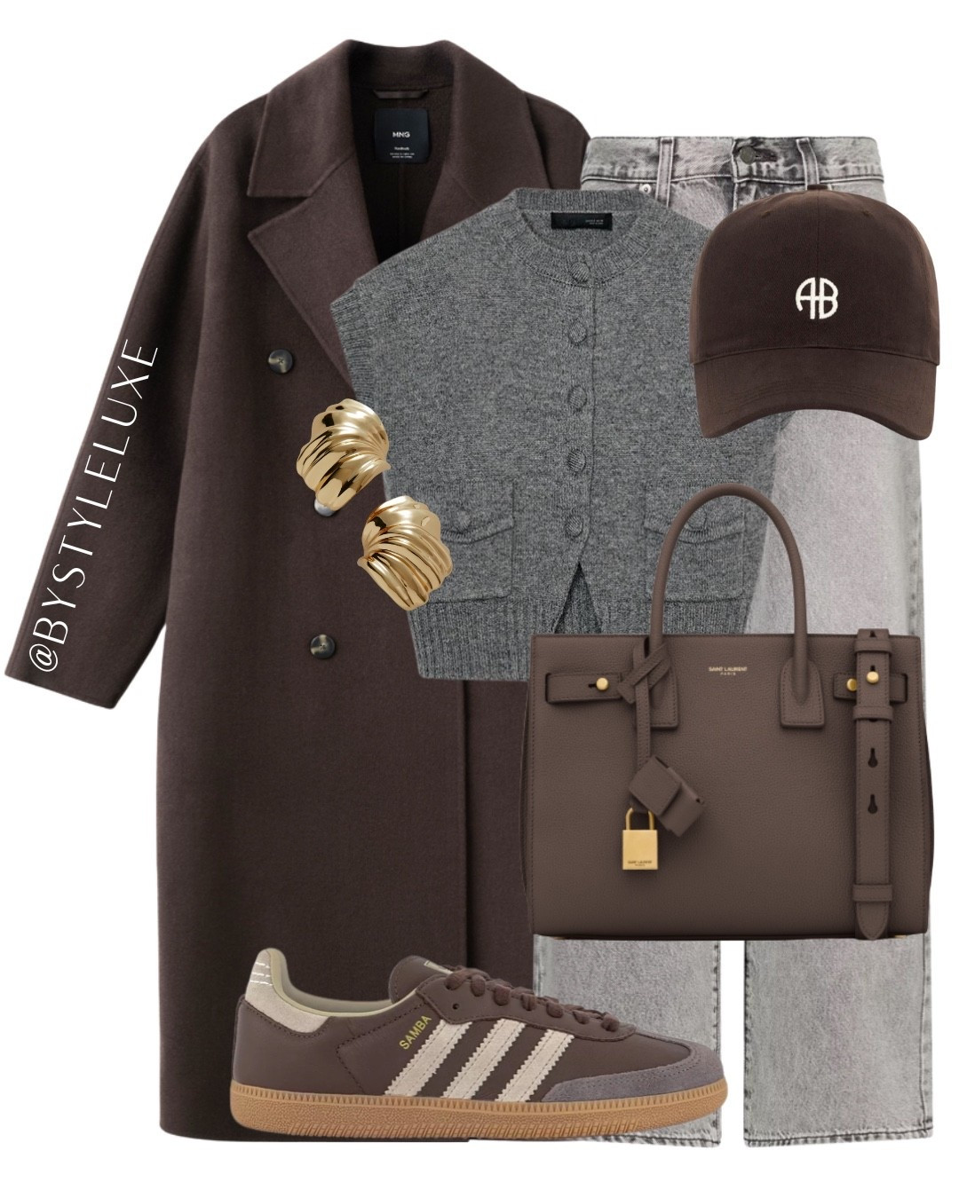 ADIDAS TRAINER - These brown Sambas are everyone’s obsession, perfect brown shade and goes with everything. Styled here with grey and brown tones 

#coat #winteroutfit #trainers 

#LTKwinter #LTKjeans #LTKshoes