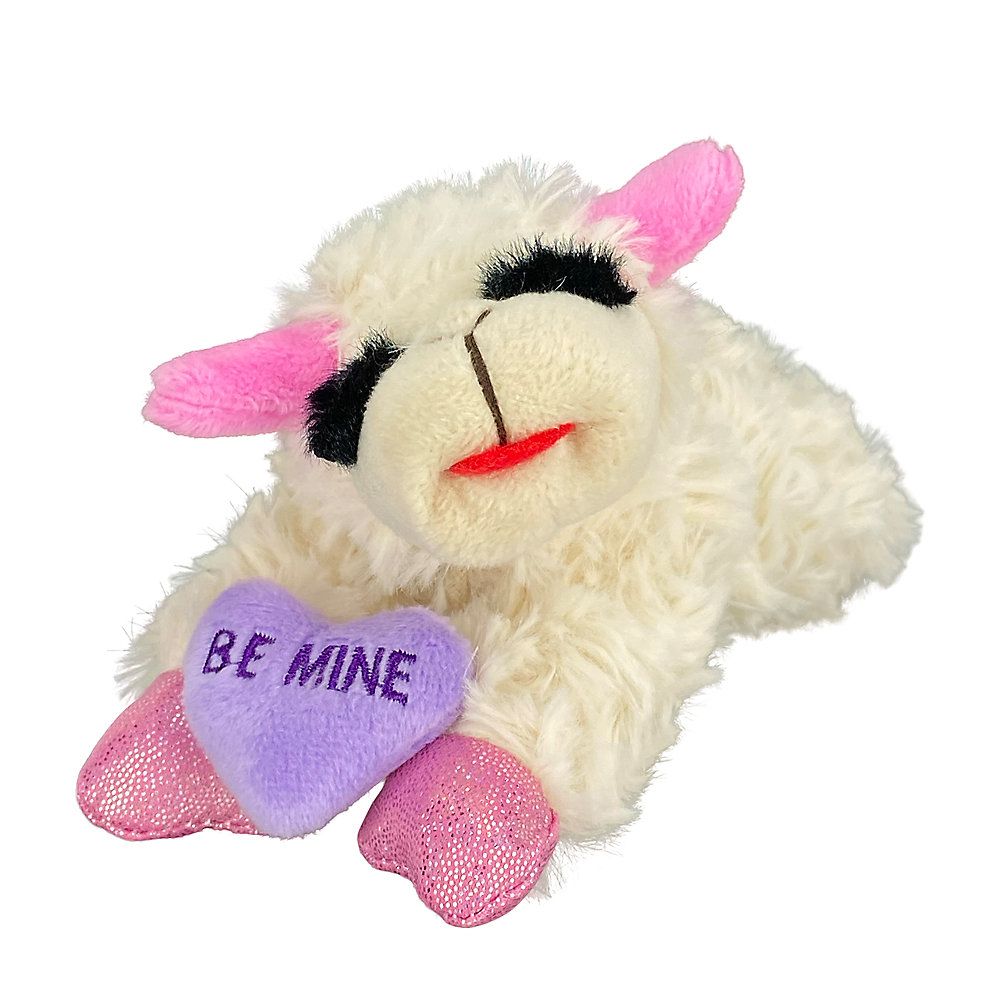 Multipet® Purple Heart Be Mine Lamb Chop Dog Toy | PetSmart