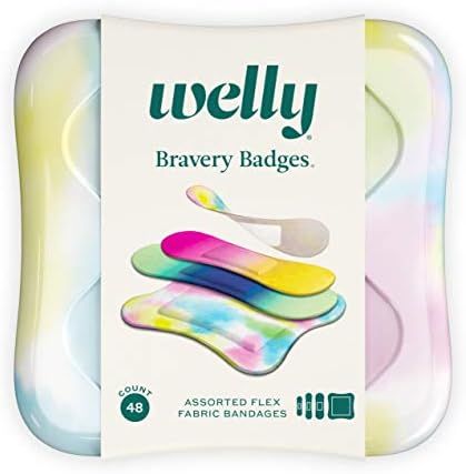 Welly Bandages | Adhesive Flexible Fabric Bravery Badges | Assorted Shapes for Minor Cuts, Scrapes,  | Amazon (US)