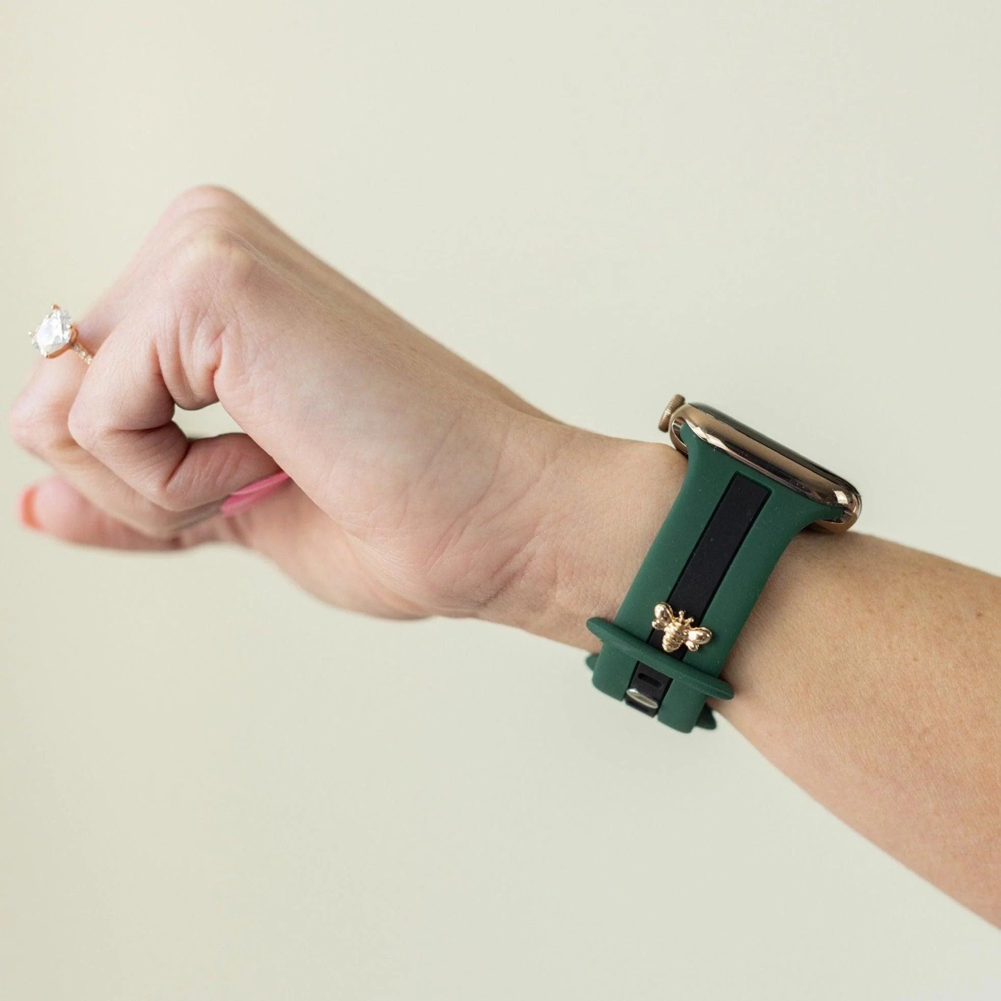 Honey Bee Me Green and Black Apple Band | StrawberryAvocados